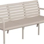 YeTrini 70 inch outdoor couch 3-seat patio sofa in beige