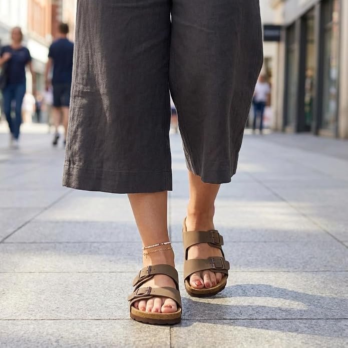 Cushionaire Lane Cork Slide Sandals Urban Street Style