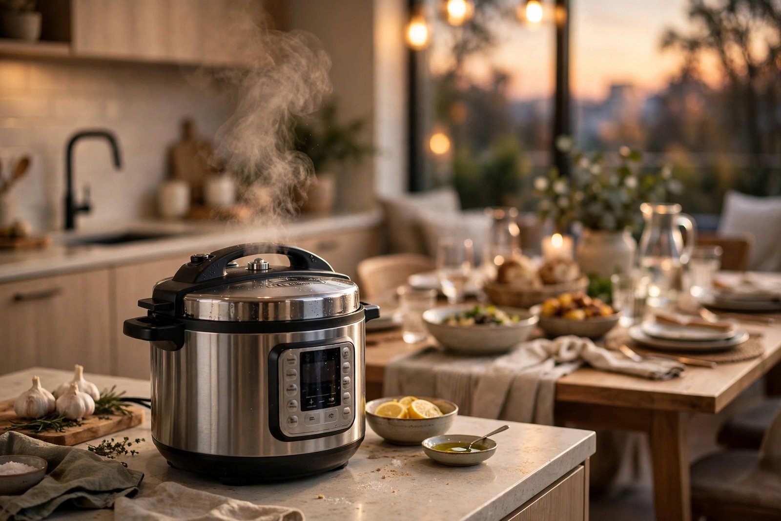 Weeknight dinner scene with the Instant Pot Duo